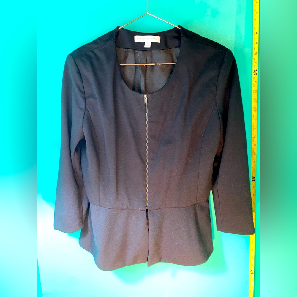 Sleek zip-down blazer - XL